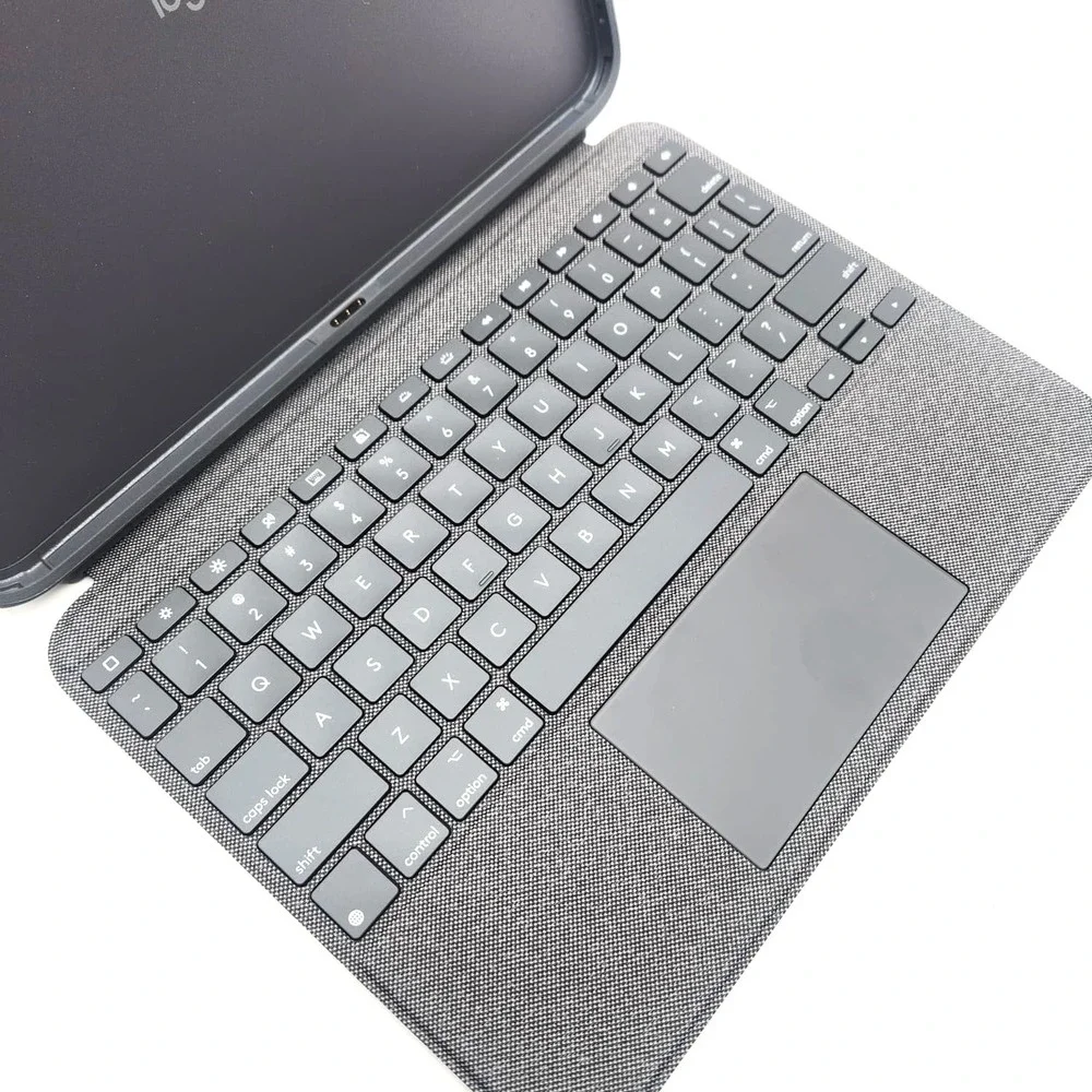 Logitech Combo Touch iPad 10th Gen Keyboard Case Backlit Trackpad Oxford Gray